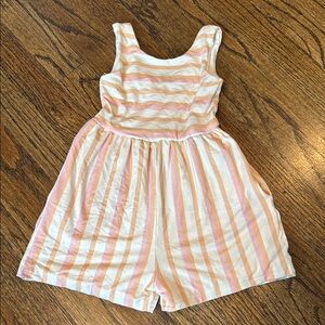 SweetHoney toddler Pink and Cream Jumpsuit 2T